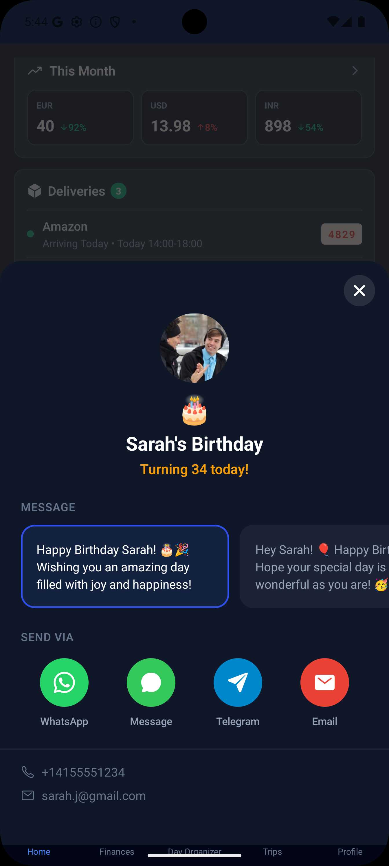 Birthday wishes